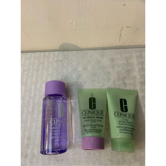 Clinique lot 7 day scrub/ all about clean/ take the day off/ Fresh Press System - Picture 1 of 5